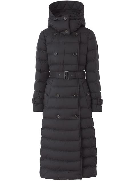 burberry ashwick long logo puffer coat|Burberry Ashwick Belted Hooded Puffer Coat .